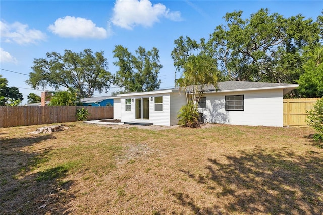 3300 52nd St N, Saint Petersburg, FL 33710 - rear view of house with a patio and central air condition unit