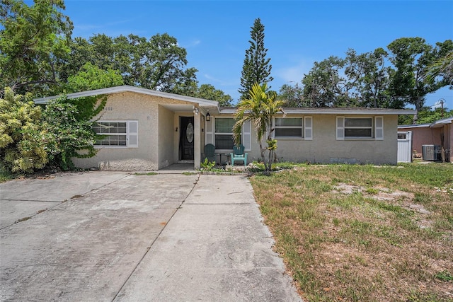11486 92nd St N, Largo, FL 33773 - ranch-style home featuring stucco siding and central AC unit
