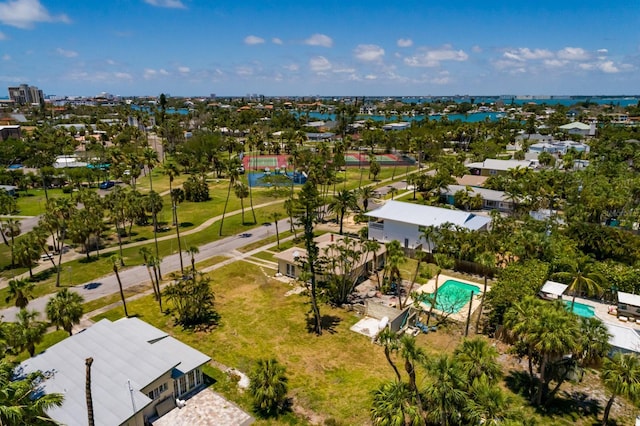 3111 S De Bazan Ave, St Pete Beach, FL 33706 - drone / aerial view of a pool