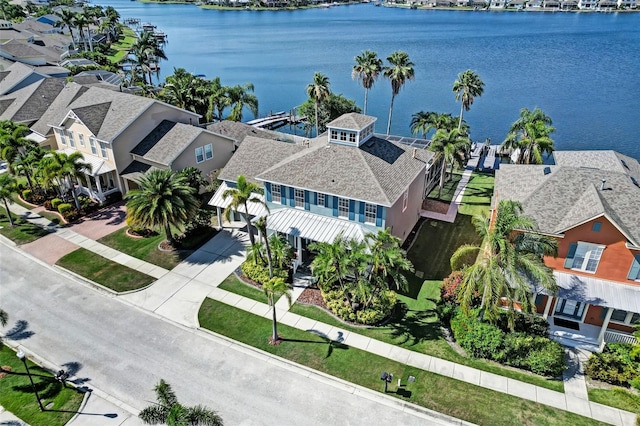 5225 Brighton Shore Dr, Apollo Beach, FL 33572 - aerial perspective of suburban area with a nearby body of water