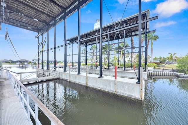 5225 Brighton Shore Dr, Apollo Beach, FL 33572 - dock area with a water view