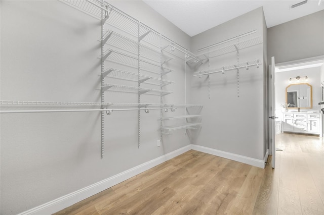5225 Brighton Shore Dr, Apollo Beach, FL 33572 - spacious closet featuring wood finished floors