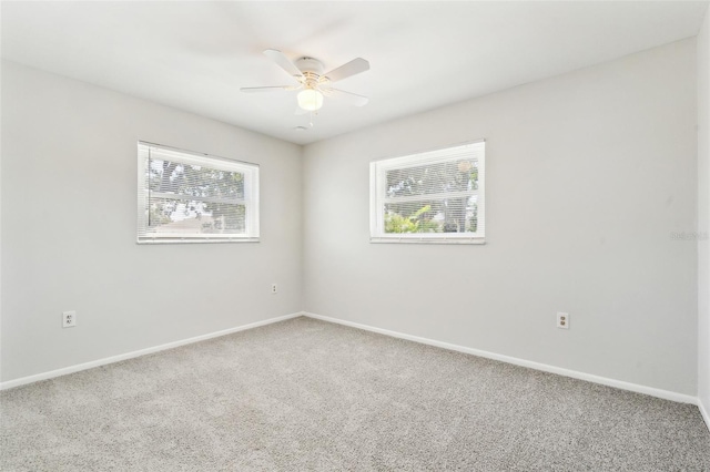 315 Dorchester Dr, Venice, FL 34293 - carpeted empty room featuring ceiling fan and baseboards