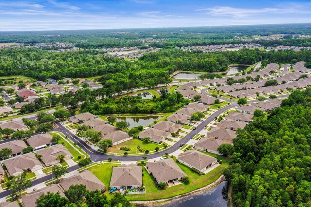 31108 Whitlock Dr, Wesley Chapel, FL 33543 - aerial view of property's location with a large body of water and nearby suburban area