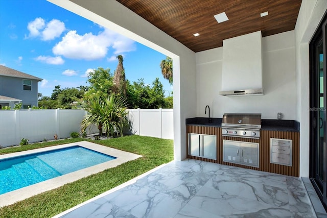 908 W Fribley St, Tampa, FL 33603 - view of swimming pool with a fenced backyard and a patio
