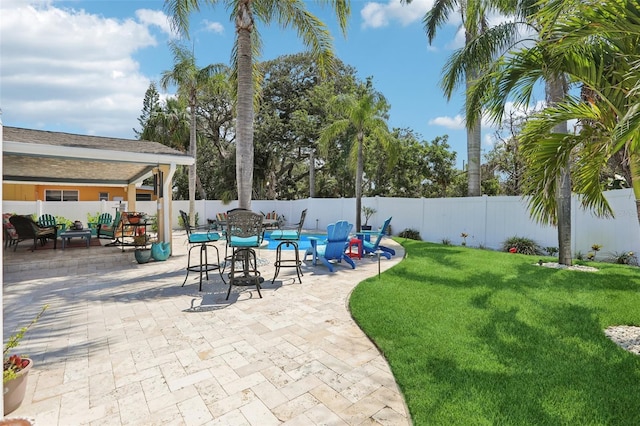 931 Gulf Blvd, Belleair Beach, FL 33786 - view of patio with an outdoor living space