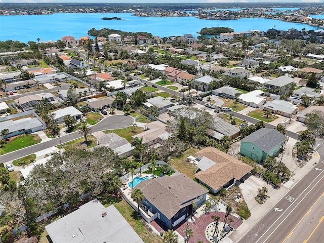 931 Gulf Blvd, Belleair Beach, FL 33786 - aerial perspective of suburban area with a nearby body of water