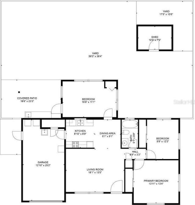 5027 Overton Dr, New Port Richey, FL 34652 - view of room layout