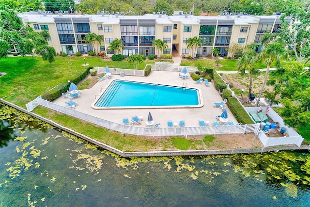 14130 Rosemary Ln Unit 4115, Largo, FL 33774 - community pool with a patio area and a water view