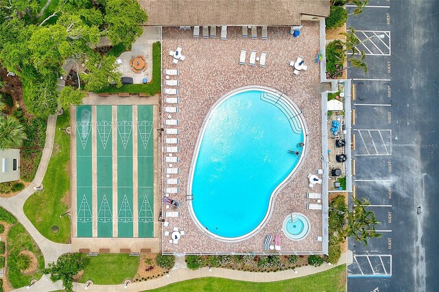 14130 Rosemary Ln Unit 4115, Largo, FL 33774 - bird's eye view of a pool
