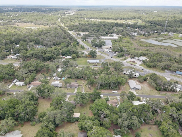 5201 E Jasmine Ln, Inverness, FL 34453 - aerial view of property and surrounding area featuring a forest and a nearby body of water