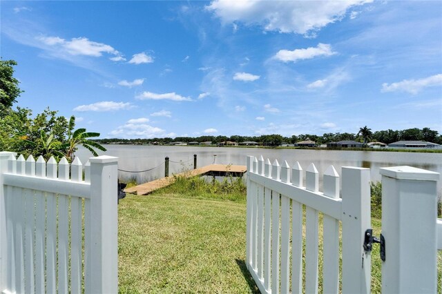 6425 Clair Shore Dr, Apollo Beach, FL 33572 - view of yard with a water view