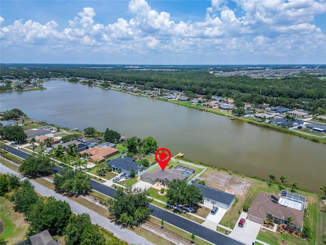 6425 Clair Shore Dr, Apollo Beach, FL 33572 - aerial perspective of suburban area with a large body of water
