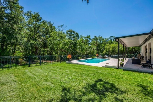 15934 Sorawater Dr, Lithia, FL 33547 - view of pool featuring a patio and a fenced backyard