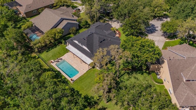 15934 Sorawater Dr, Lithia, FL 33547 - aerial view of residential area with a pool