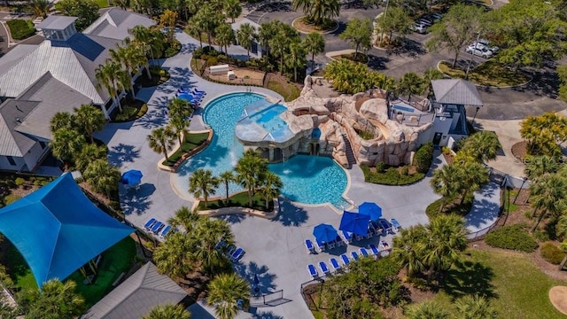 15934 Sorawater Dr, Lithia, FL 33547 - drone / aerial view of a pool