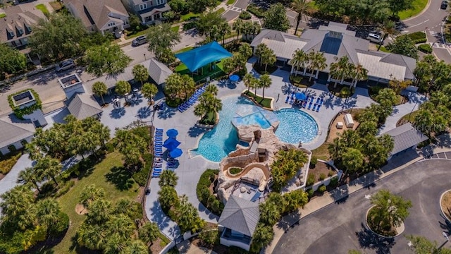 15934 Sorawater Dr, Lithia, FL 33547 - bird's eye view of a pool