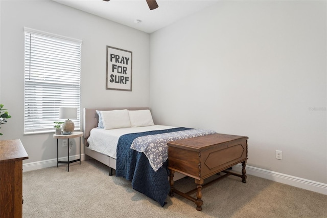 5314 Alafia Falls Dr, Lithia, FL 33547 - bedroom with carpet, baseboards, and a ceiling fan