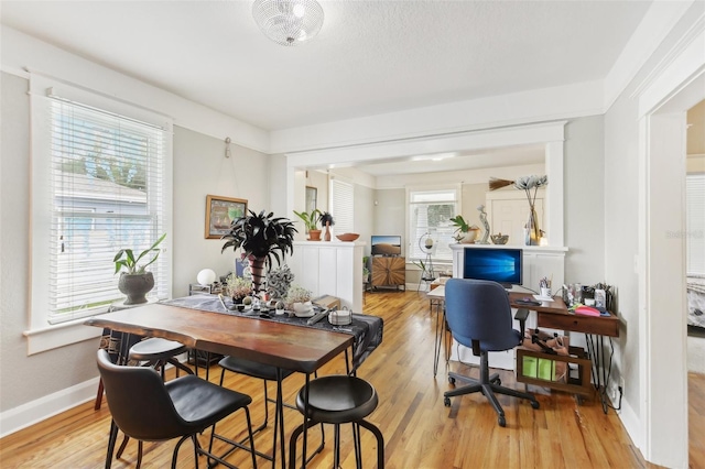 1206 E Frierson Ave Unit B, Tampa, FL 33603 - office with light wood-style flooring and baseboards