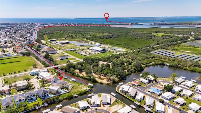 6522 Simone Shores Cir, Apollo Beach, FL 33572 - aerial overview of property's location with a large body of water and nearby suburban area