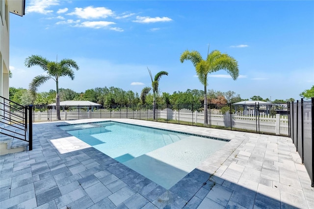 6522 Simone Shores Cir, Apollo Beach, FL 33572 - view of pool with a patio area and a fenced backyard