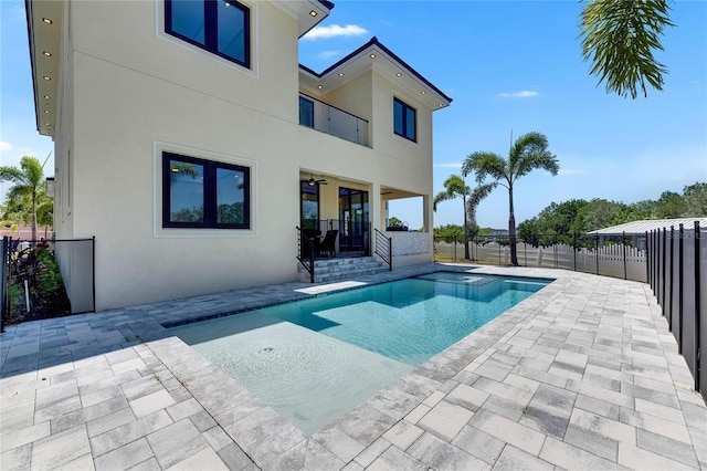 6522 Simone Shores Cir, Apollo Beach, FL 33572 - view of pool with a patio and a fenced backyard
