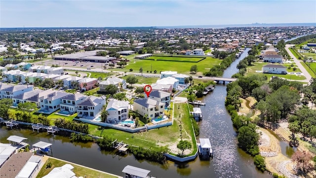 6522 Simone Shores Cir, Apollo Beach, FL 33572 - aerial view of residential area featuring a nearby body of water