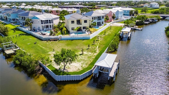 6522 Simone Shores Cir, Apollo Beach, FL 33572 - aerial view of residential area with a nearby body of water