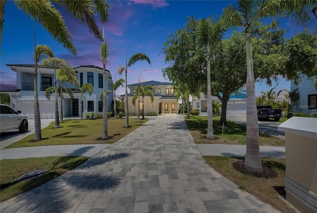 6522 Simone Shores Cir, Apollo Beach, FL 33572 - view of property's community featuring decorative driveway and a lawn