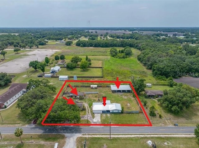 5109 Horton Rd, Plant City, FL 33567 - aerial overview of property's location featuring property parcel outlined