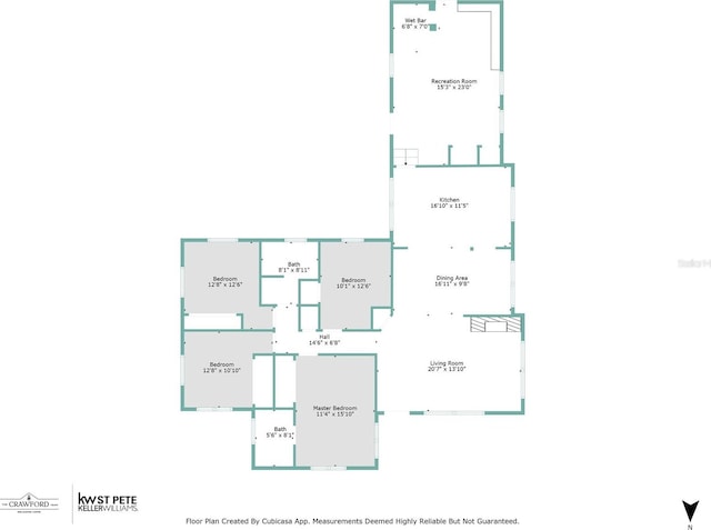 6114 7th Ave S, Gulfport, FL 33707 - room layout