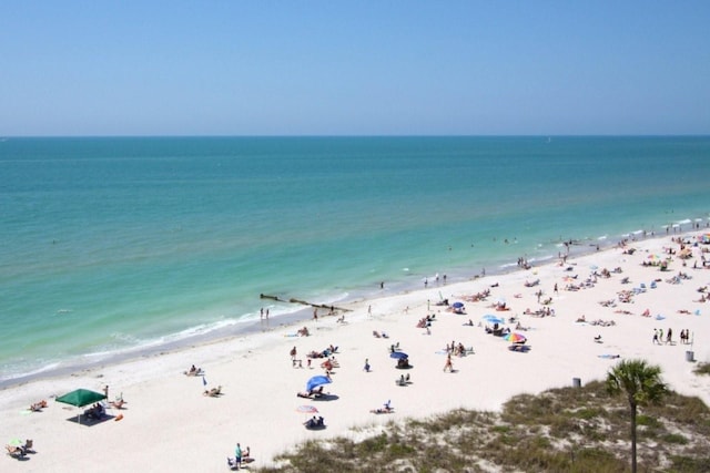 14141 Gulf Blvd Unit 5, Saint Petersburg, FL 33708 - water view featuring nearby beach