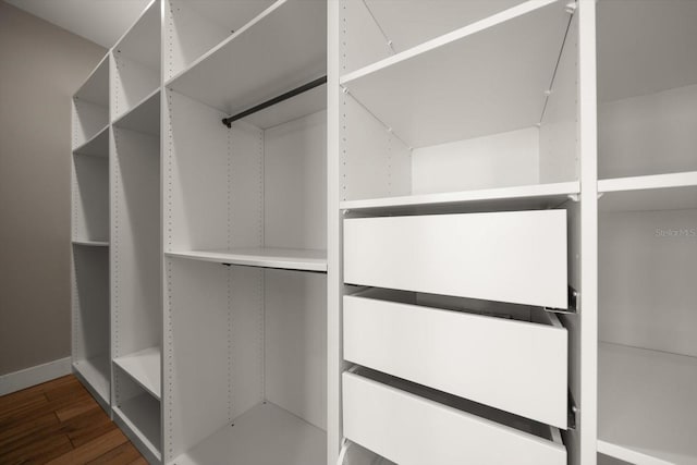 16047 Redington Dr, Redington Beach, FL 33708 - spacious closet featuring wood finished floors