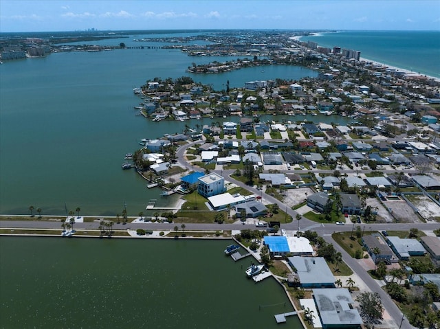 16047 Redington Dr, Redington Beach, FL 33708 - aerial view of residential area featuring a nearby body of water