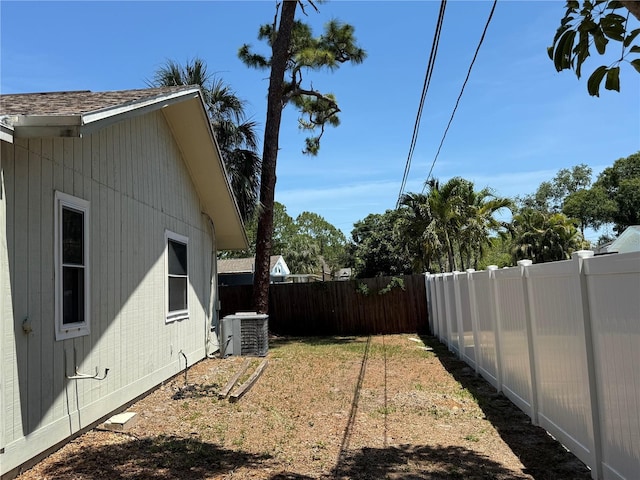 2033 Aaron Pl, Clearwater, FL 33760 - fenced backyard featuring central air condition unit