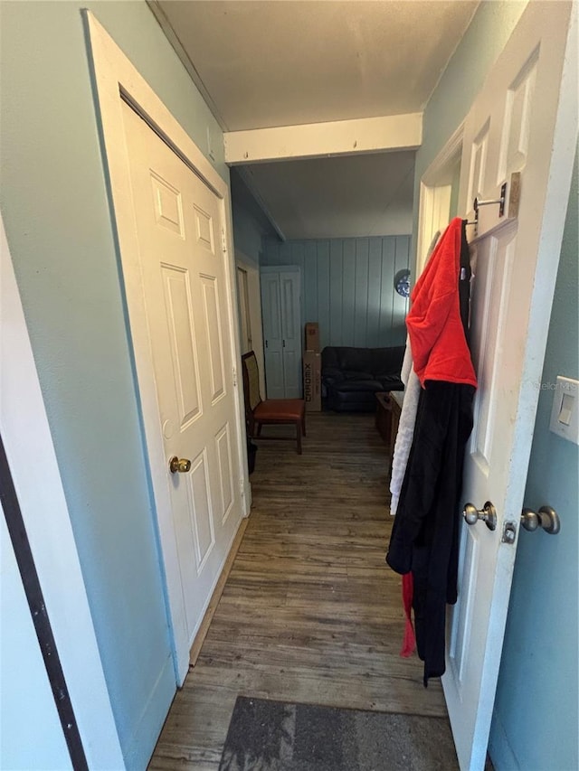 2033 Aaron Pl, Clearwater, FL 33760 - hall featuring wood finished floors