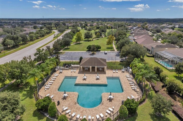 10833 Breaking Rocks Dr, Tampa, FL 33647 - aerial view of property and surrounding area with a pool