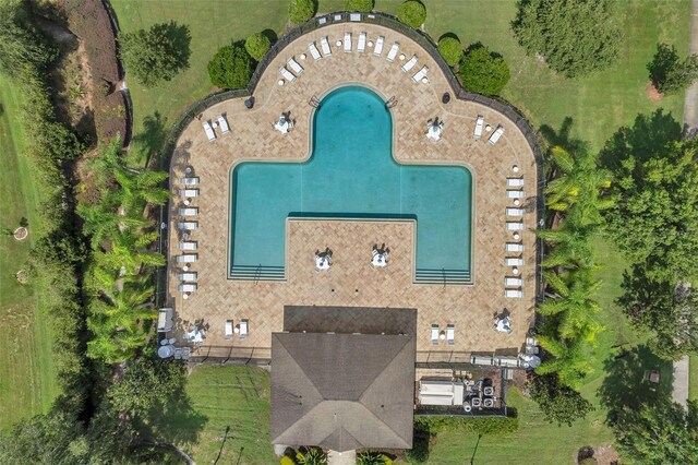 10833 Breaking Rocks Dr, Tampa, FL 33647 - view of property location with a pool