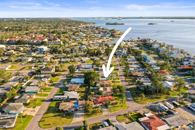 2479 Trade Winds Dr, Dunedin, FL 34698 - view of property location with a large body of water and nearby suburban area