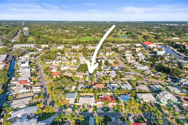 2479 Trade Winds Dr, Dunedin, FL 34698 - view of property location featuring a large body of water and nearby suburban area