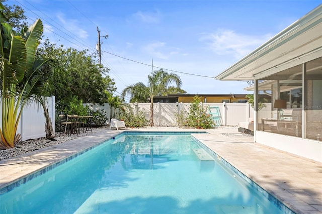 2479 Trade Winds Dr, Dunedin, FL 34698 - view of pool with a patio area and a fenced backyard