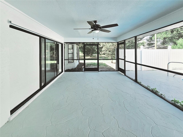 1178 Sultana St, Port Charlotte, FL 33952 - unfurnished sunroom featuring ceiling fan