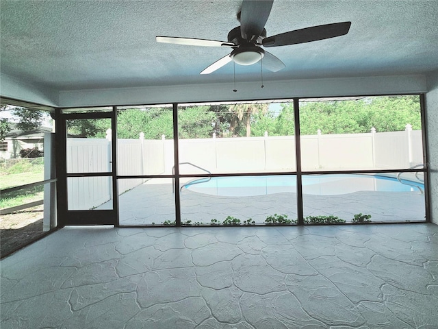 1178 Sultana St, Port Charlotte, FL 33952 - unfurnished sunroom with ceiling fan