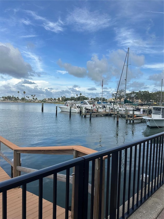10355 Paradise Blvd Unit 907, Treasure Island, FL 33706 - dock area with a water view