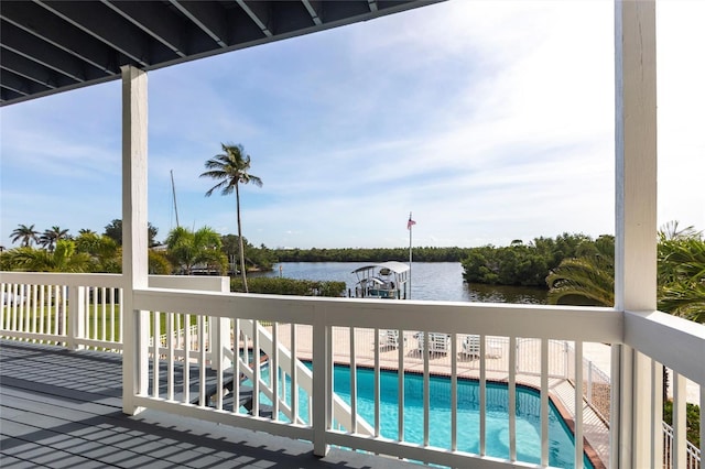 24197 Treasure Island Blvd, Punta Gorda, FL 33955 - deck featuring a water view