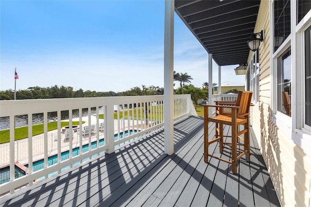 24197 Treasure Island Blvd, Punta Gorda, FL 33955 - view of wooden deck