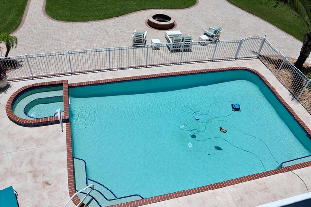 24197 Treasure Island Blvd, Punta Gorda, FL 33955 - view of swimming pool featuring a fenced backyard and a patio area