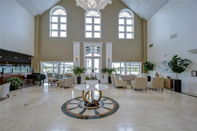 1210 Wolford Dr, Trinity, FL 34655 - building lobby featuring high vaulted ceiling