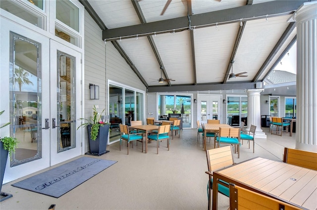 1210 Wolford Dr, Trinity, FL 34655 - sunroom with french doors and plenty of natural light