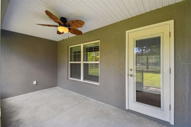 13227 Quigley Ave, Weeki Wachee, FL 34614 - view of patio featuring a ceiling fan